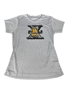 Pittsburgh Penguins Mario Lemieux Foundation 6.6K Run 2022 Womens XXL Tee Gray